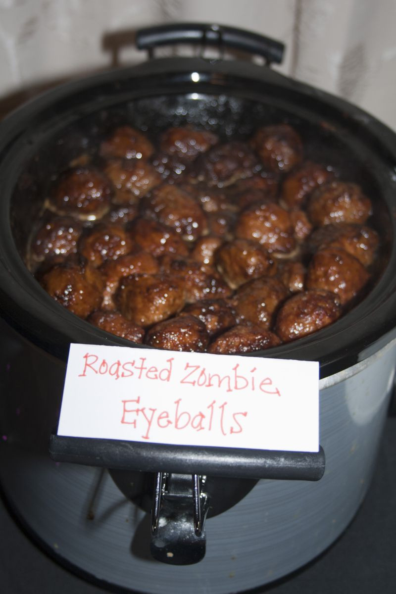 Spooky Party Food Ideas For Halloween
 Perfectly gross Halloween food Roasted Zombie Eyeballs