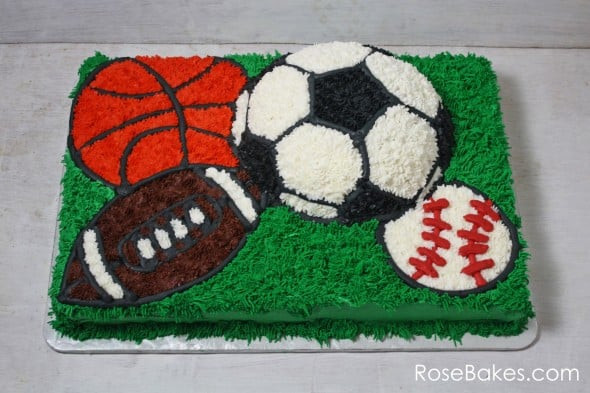 Sports Birthday Cakes
 Sports Balls Birthday Cake
