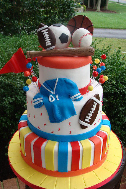 Sports Birthday Cakes
 Sports Theme Birthday Cake