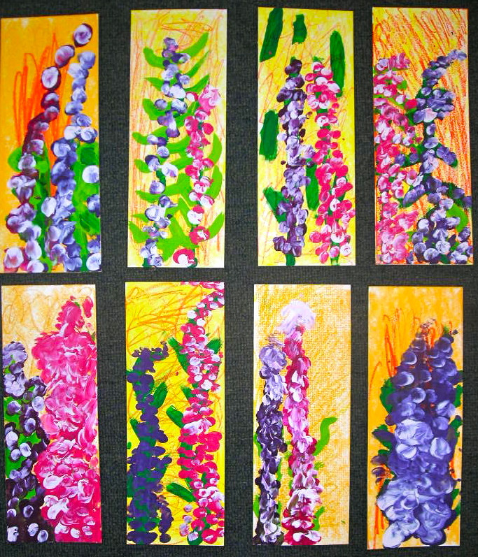 Spring Art For Toddlers
 Fine Lines Springtime Lupines