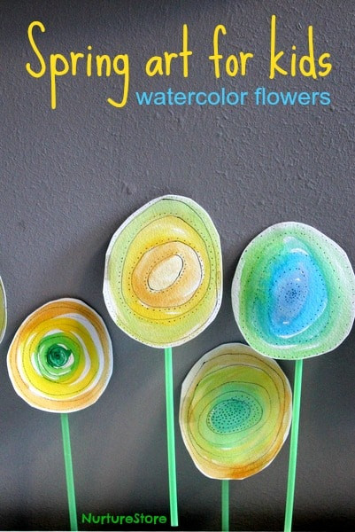 Spring Art For Toddlers
 Spring art for kids watercolor flowers NurtureStore