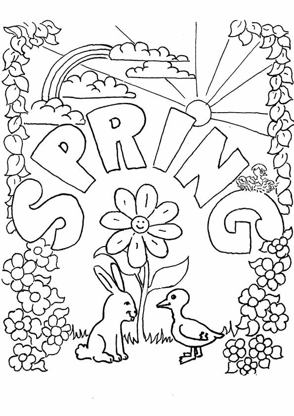 Spring Coloring Sheets For Kids
 Spring Coloring Pages Best Coloring Pages For Kids