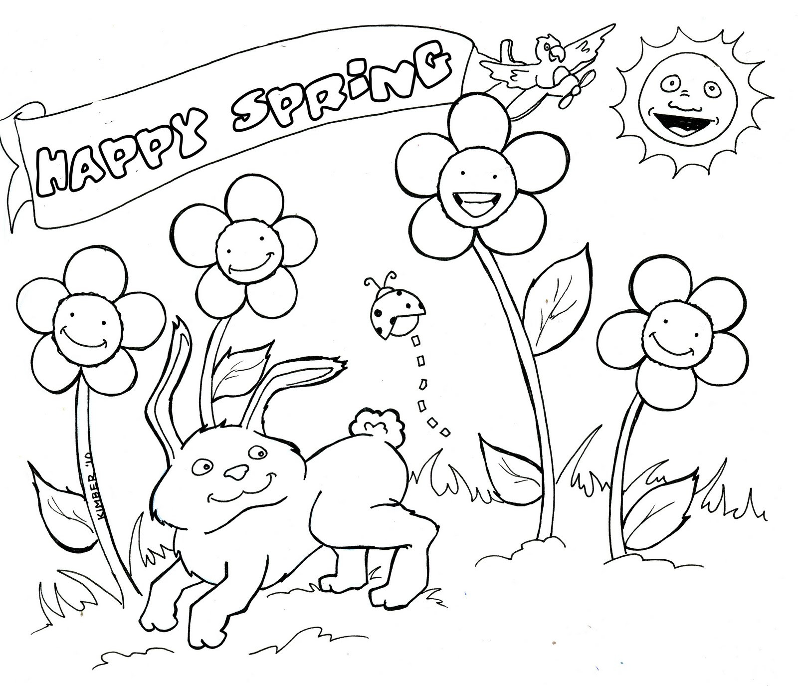 Spring Kids Coloring Pages
 This Way To Kimberland Coloring Pages