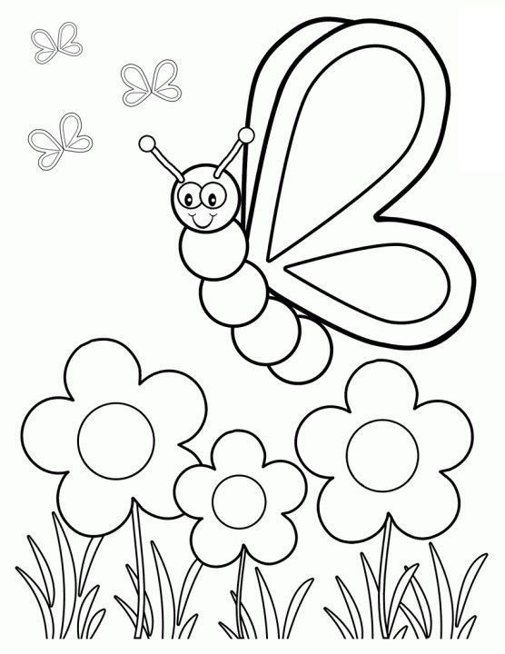 Spring Kids Coloring Pages
 Top 35 Free Printable Spring Coloring Pages line