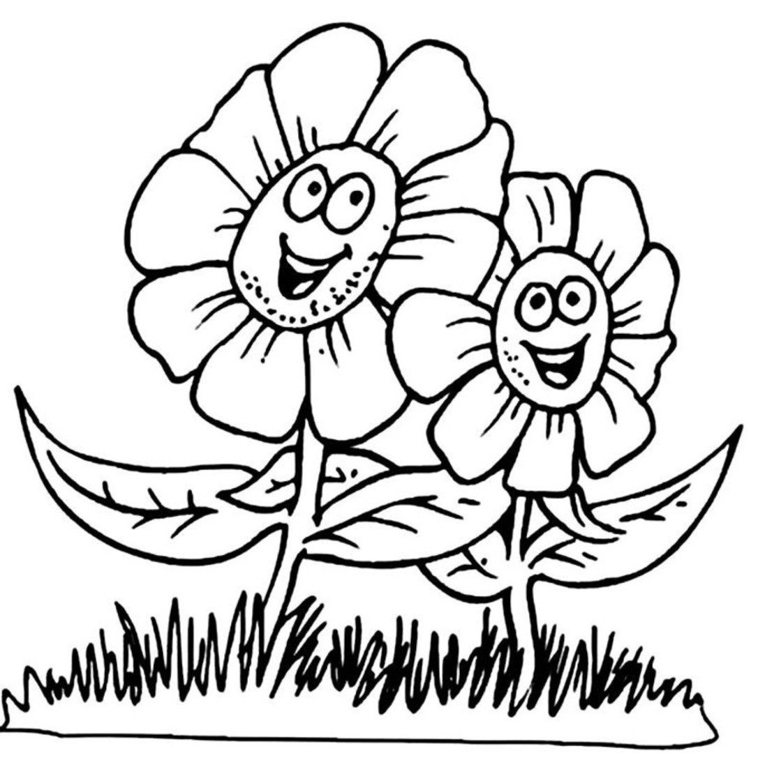Spring Kids Coloring Pages
 Coloring Lab