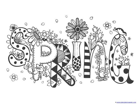 Spring Kids Coloring Pages
 Spring Coloring Pages 1 1 1=1