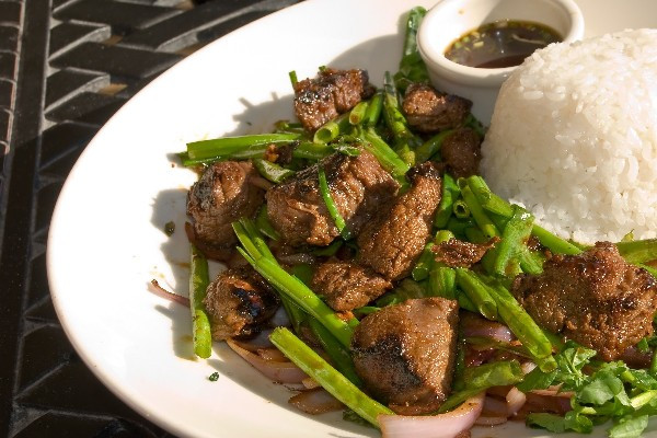 Spring Onion Recipe
 Mighty Mongolian Beef and Rice Delight