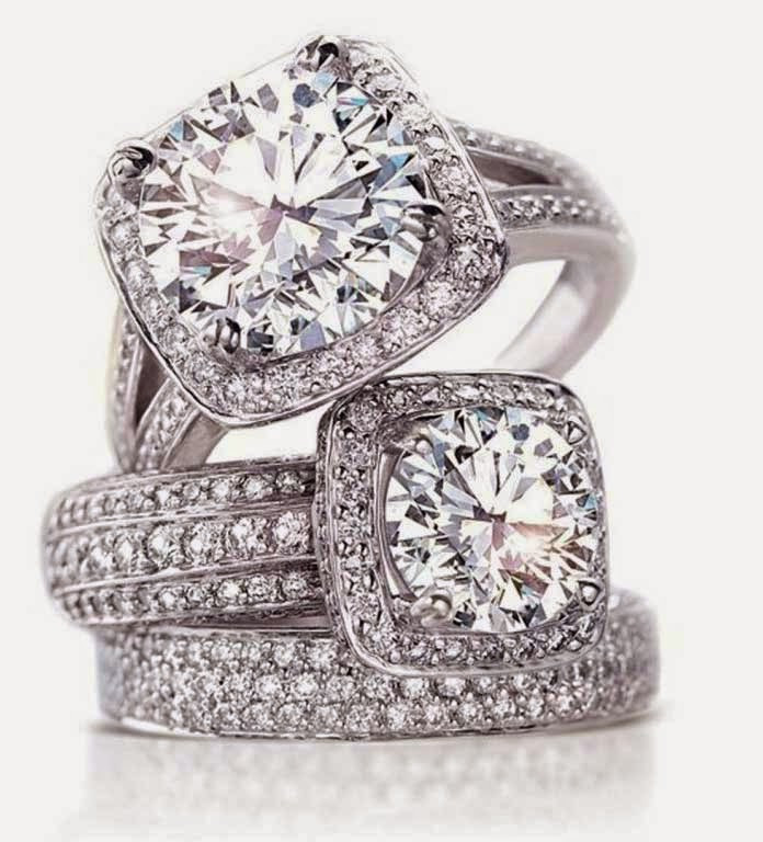 Square Diamond Wedding Rings
 Womens Square Diamond Wedding Rings Halo Settings