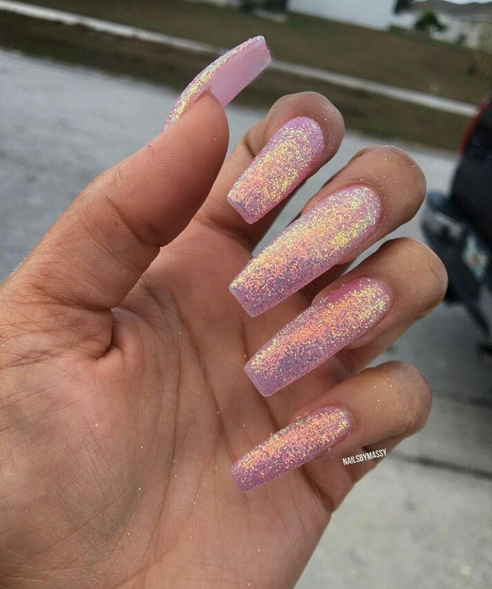 Square Glitter Nails
 Pin on og claws