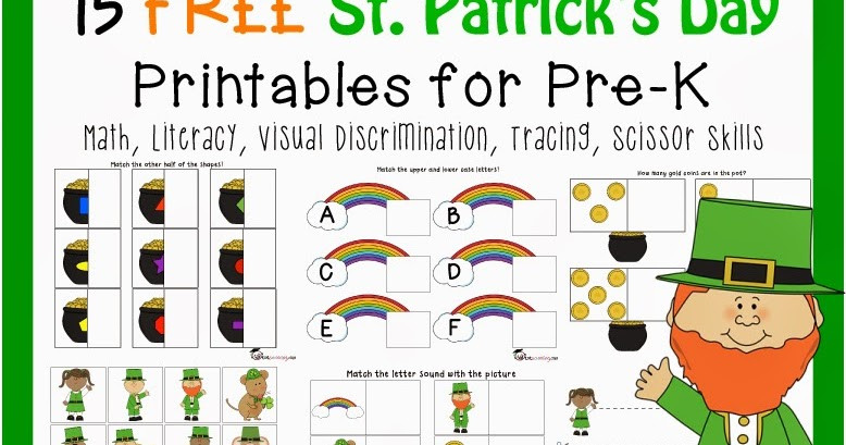 St Patrick Day Activities For Preschoolers
 15 FREE St Patrick s Day Printables for Toddlers and Pre