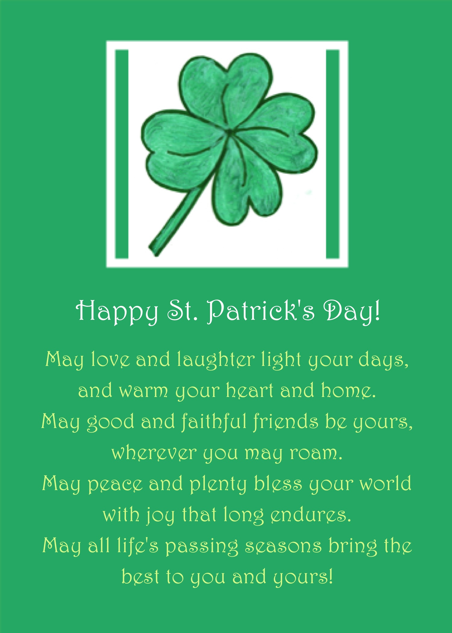 St Patrick Day Birthday Quotes
 Irish Blessings for a Happy St Patrick’s Day