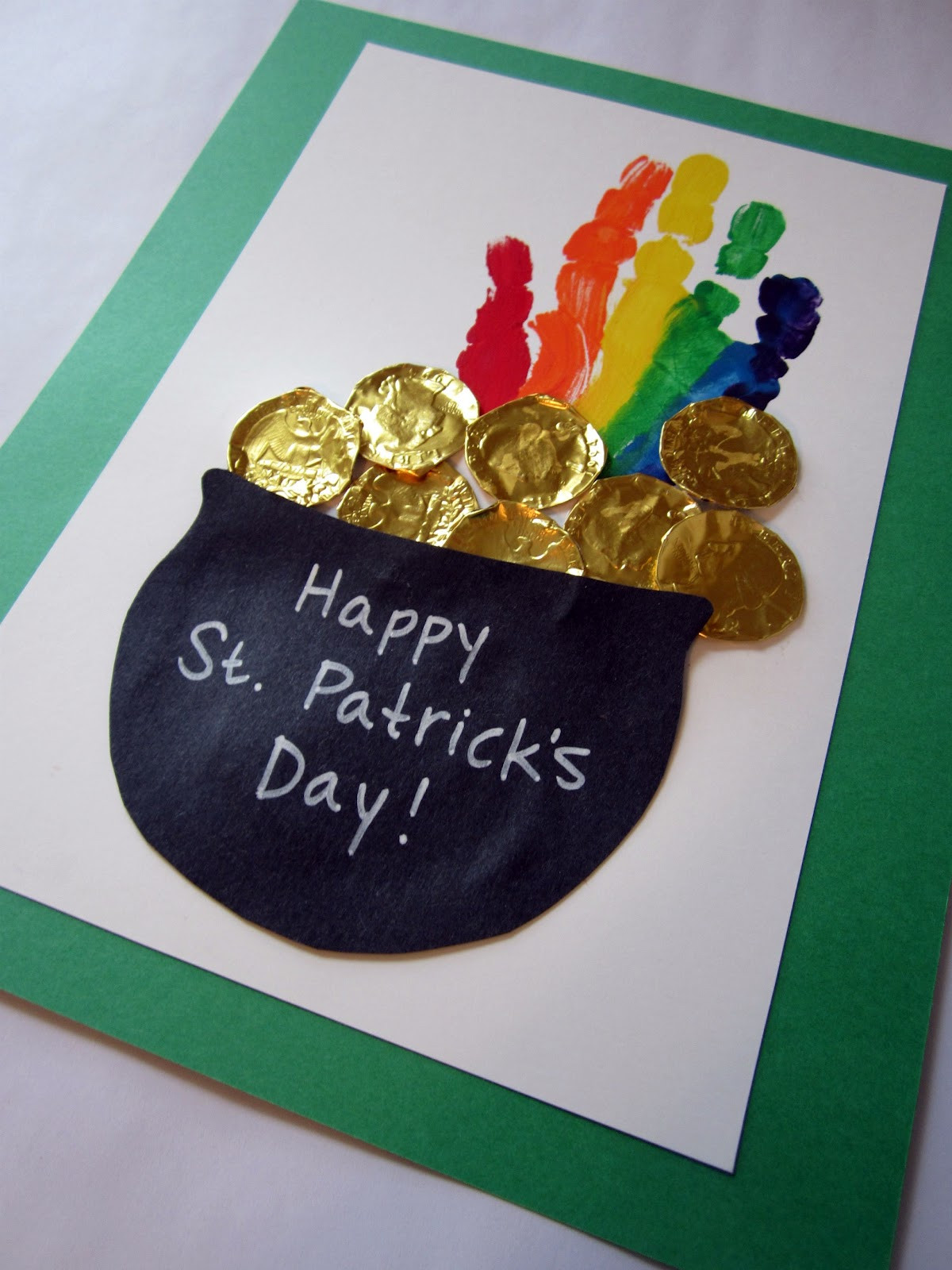 St Patrick Day Craft Ideas
 St Patrick’s Day Handprint Rainbow
