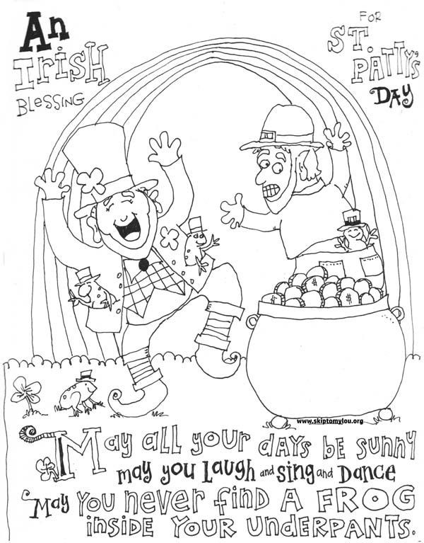 St Patrick'S Day Coloring Pages For Kids
 Cute St Patrick s Day Coloring Pages