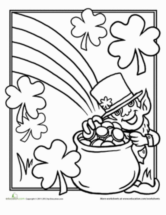 St Patrick'S Day Coloring Pages For Kids
 12 St Patrick’s Day Printable Coloring Pages for Adults