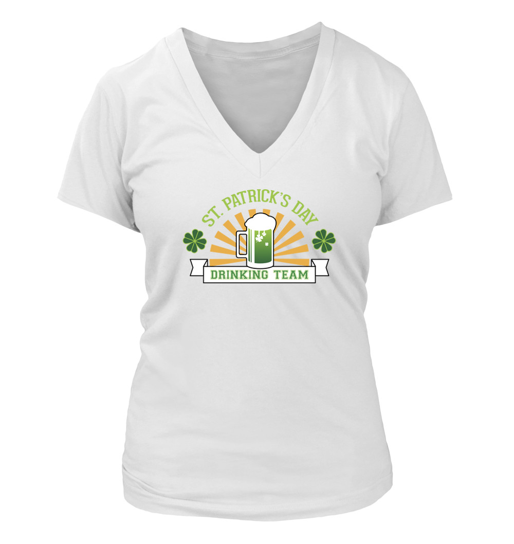 St Patrick's Day Quotes And Images
 St Patrick s Day Drinking Team 203 Women s V Neck T