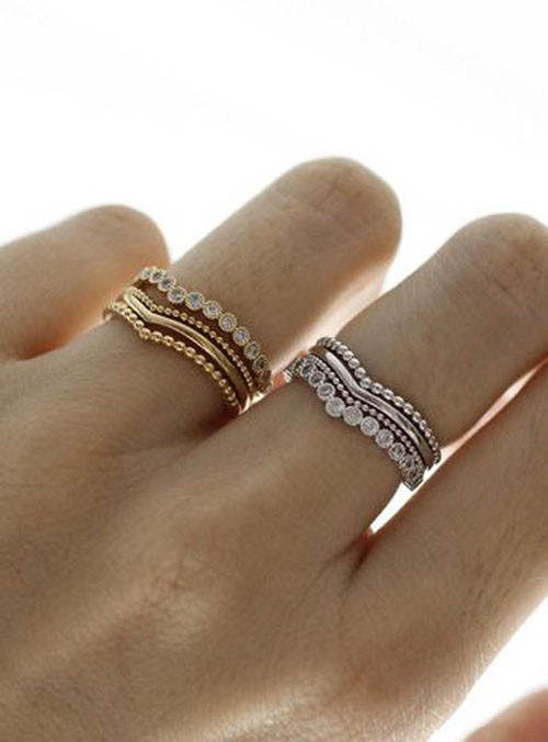 Stacked Wedding Bands
 10 Stacked Wedding Rings Worth Obsessing Over