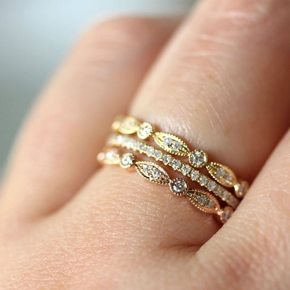 Stacked Wedding Bands
 Trend Stacked Wedding Ring s