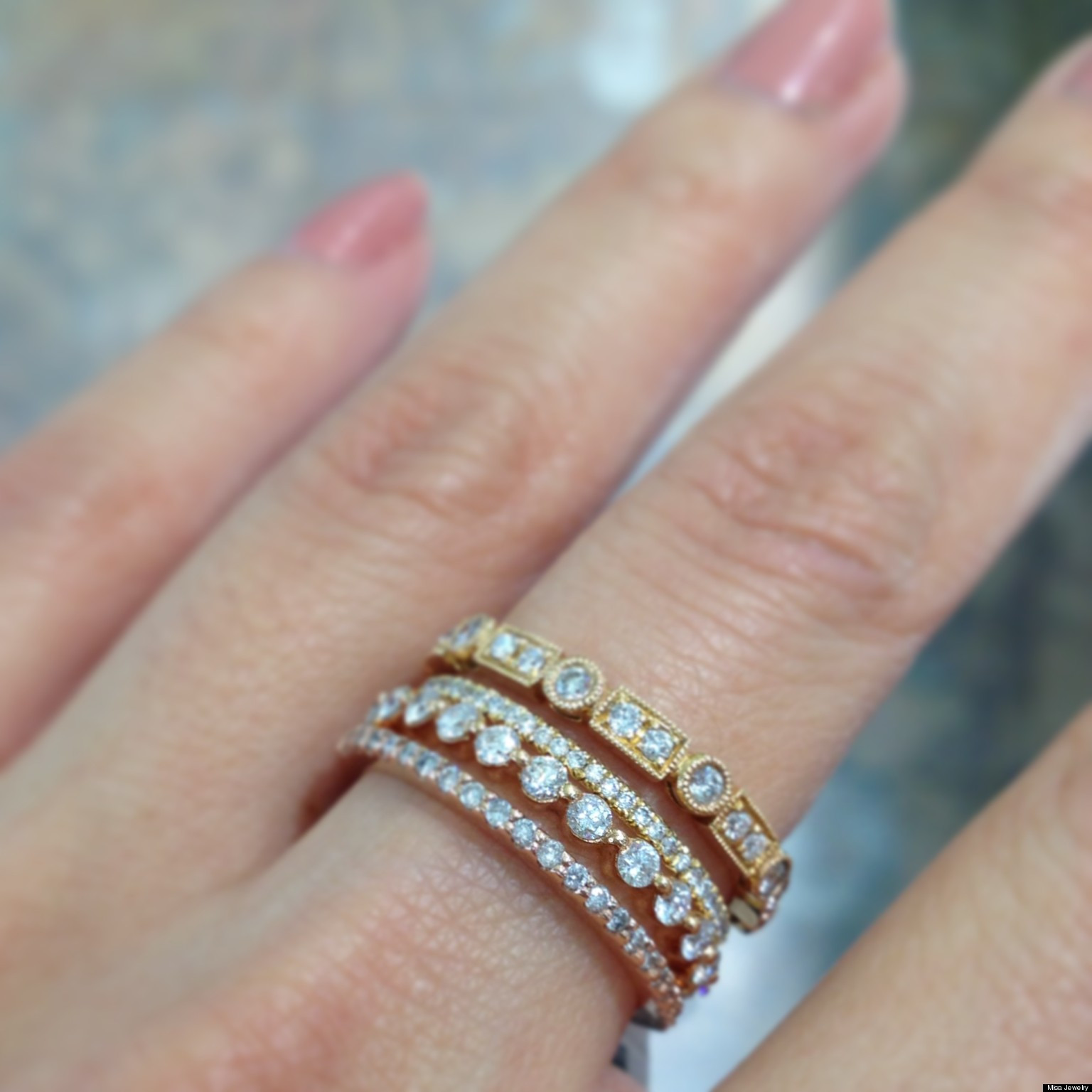 Stacked Wedding Bands
 Stackable Wedding Bands Are e Our Favorite Jewelry