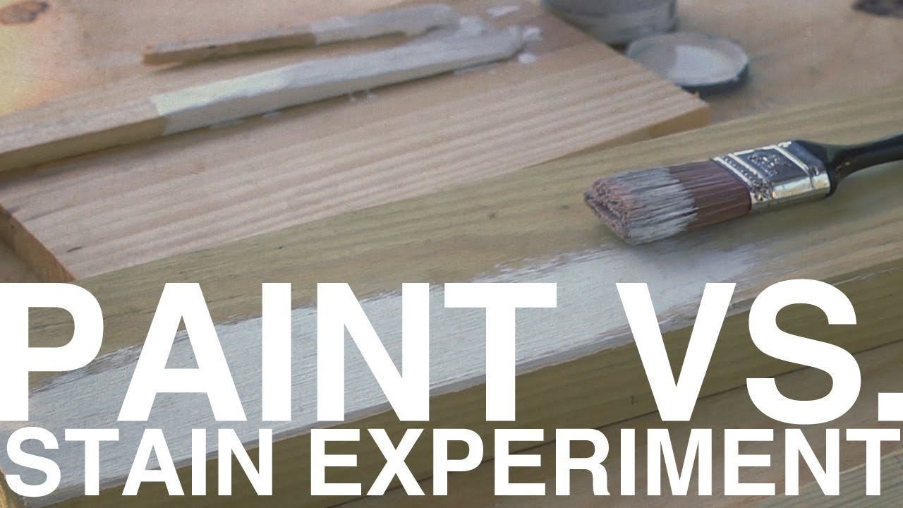 Stain Vs Paint Deck
 Paint vs Stain Experiment Day 99