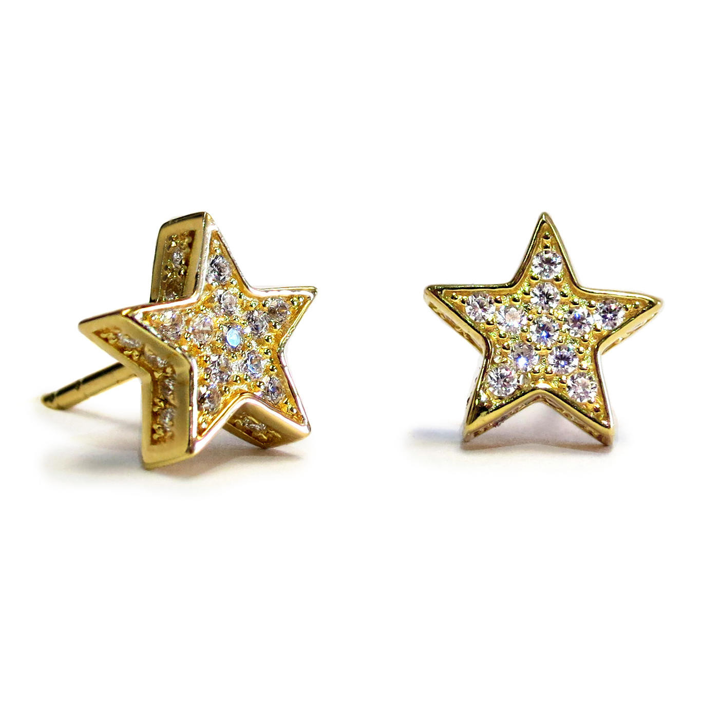 Star Stud Earrings
 Star Stud Earrings "Touch" Liza Schwartz Jewelry