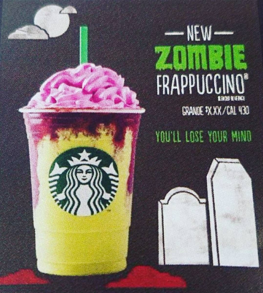 Starbucks Halloween Drinks 2020
 Starbucks is Releasing a Zombie Frappuccino Just in Time