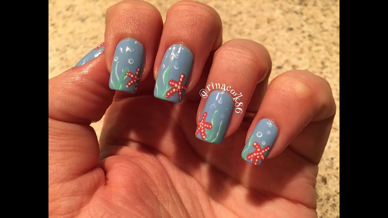 6. Ocean-Inspired Starfish Nails - wide 1