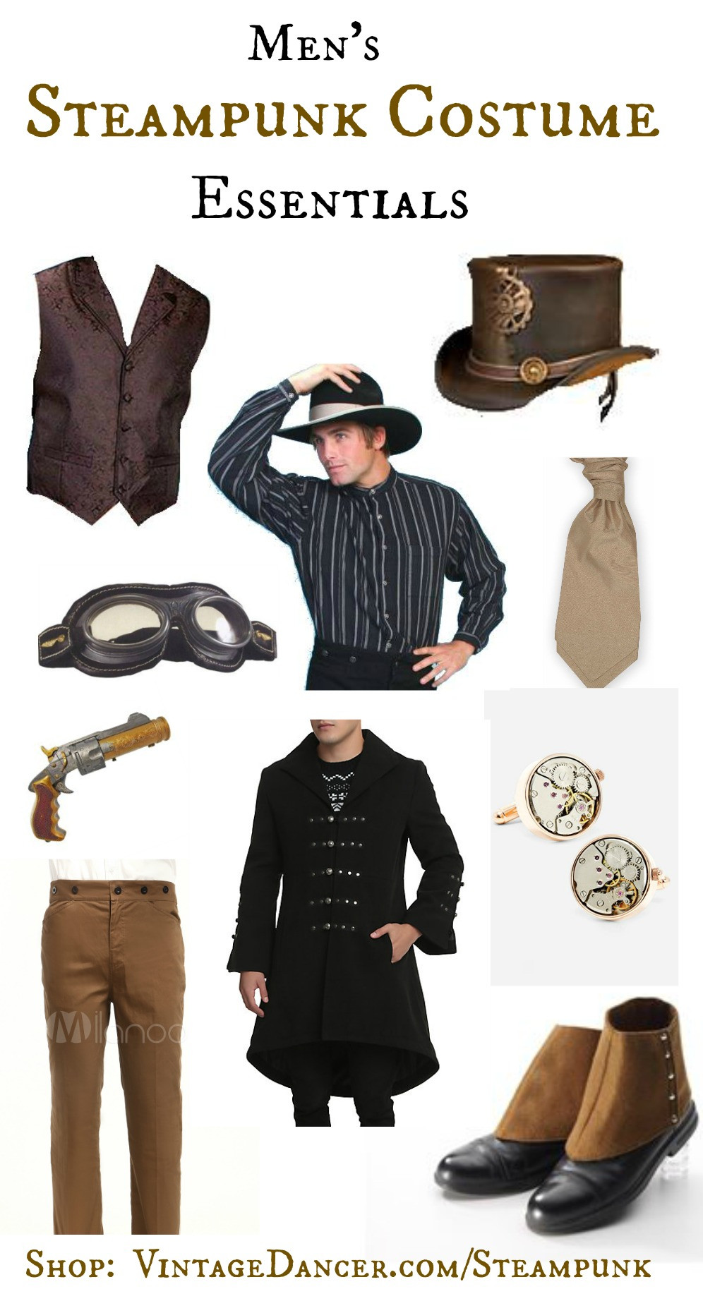 Steampunk Costumes DIY
 Men s Steampunk Costume Essentials