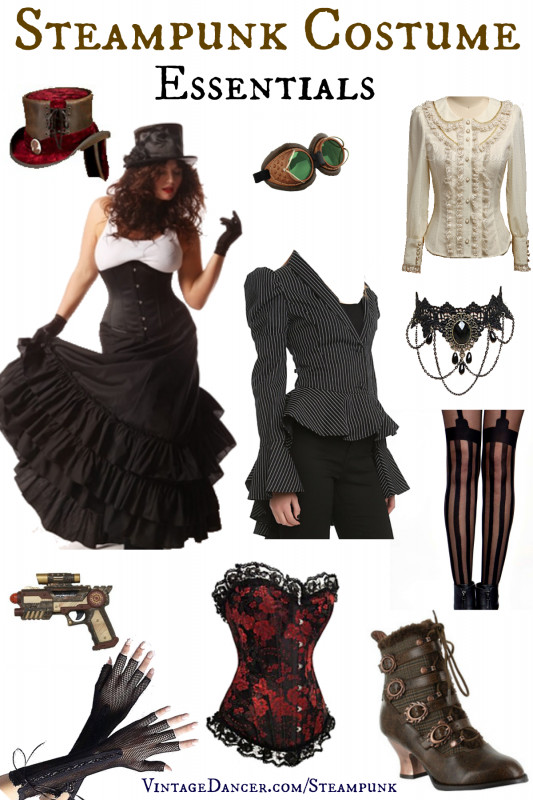 Steampunk Costumes DIY
 Steampunk Costume Essentials for Women