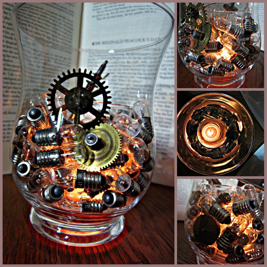 Steampunk DIY Decor
 D I Y Simply Steampunk Candle Holder