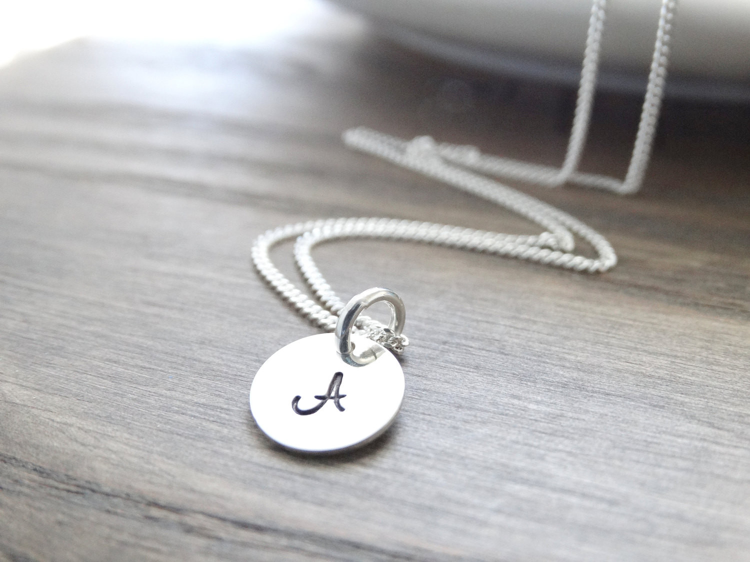 Sterling Silver Monogram Necklace
 Initial Necklace Sterling Silver monogram necklace silver