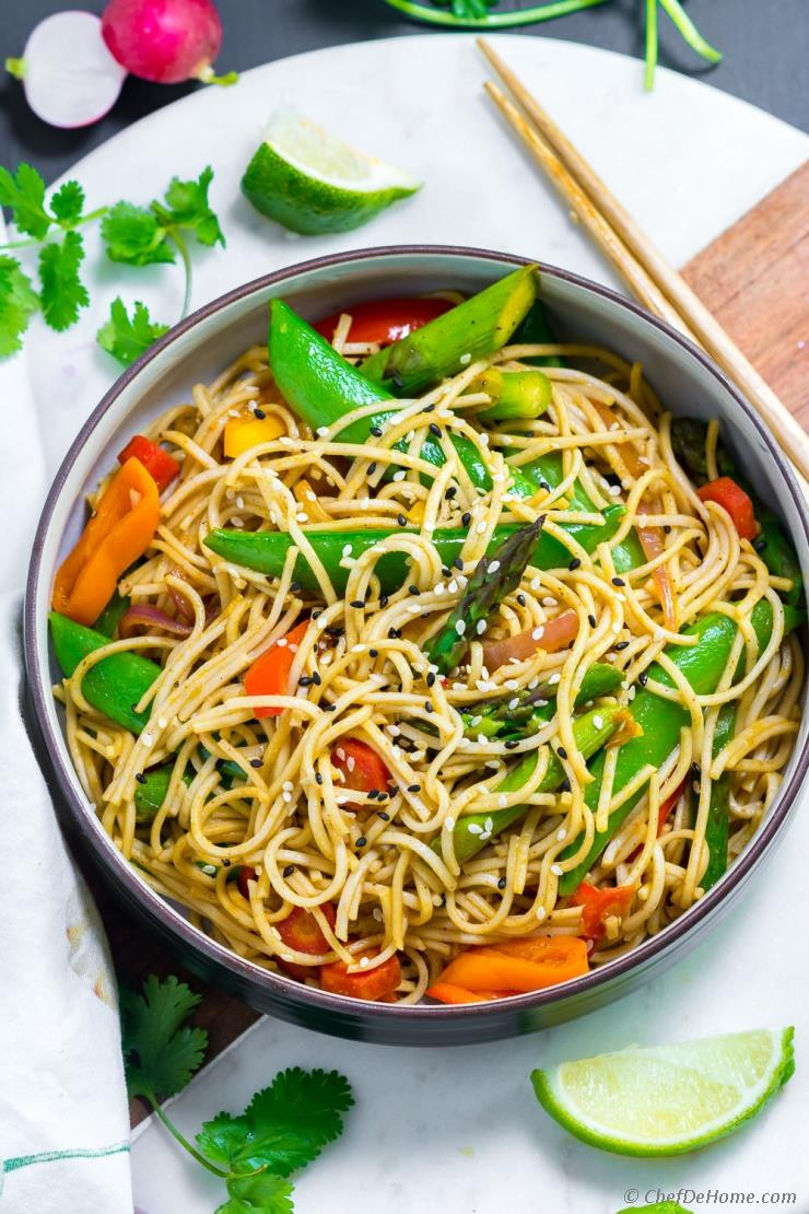 Stir Fry Recipes With Noodles
 Spicy Soba Noodles Ve able Stir Fry Recipe