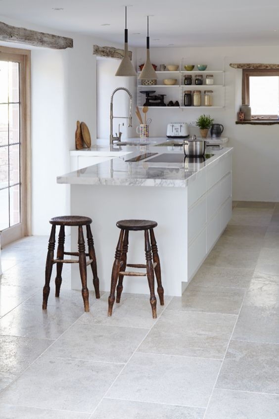 Stone Kitchen Floors
 25 Stone Flooring Ideas With Pros And Cons DigsDigs