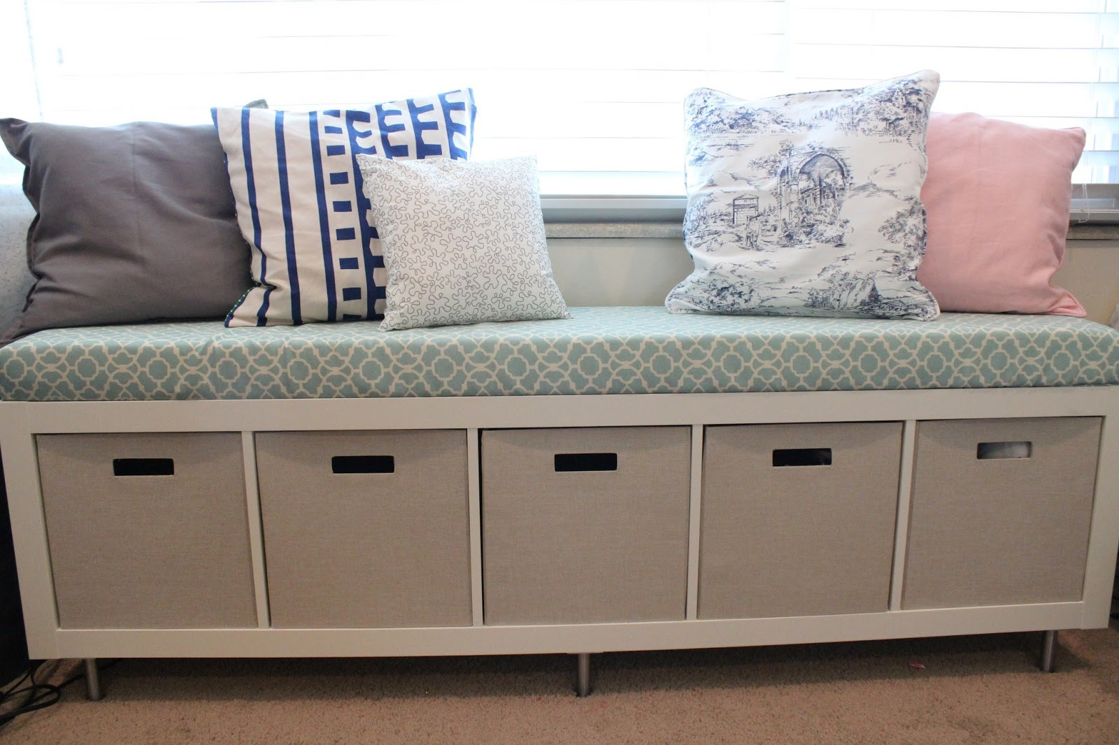 Storage Bench Seat
 Mommy Vignettes Ikea Window Bench Storage Containers