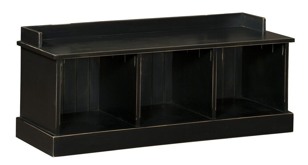 Storage Bench Seat
 Storage Bench Seat Wooden Entryway Benches Black New