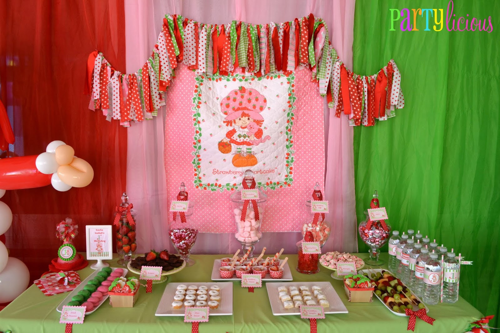 Strawberry Shortcake Birthday Ideas
 Partylicious Events PR Vintage Strawberry Shortcake