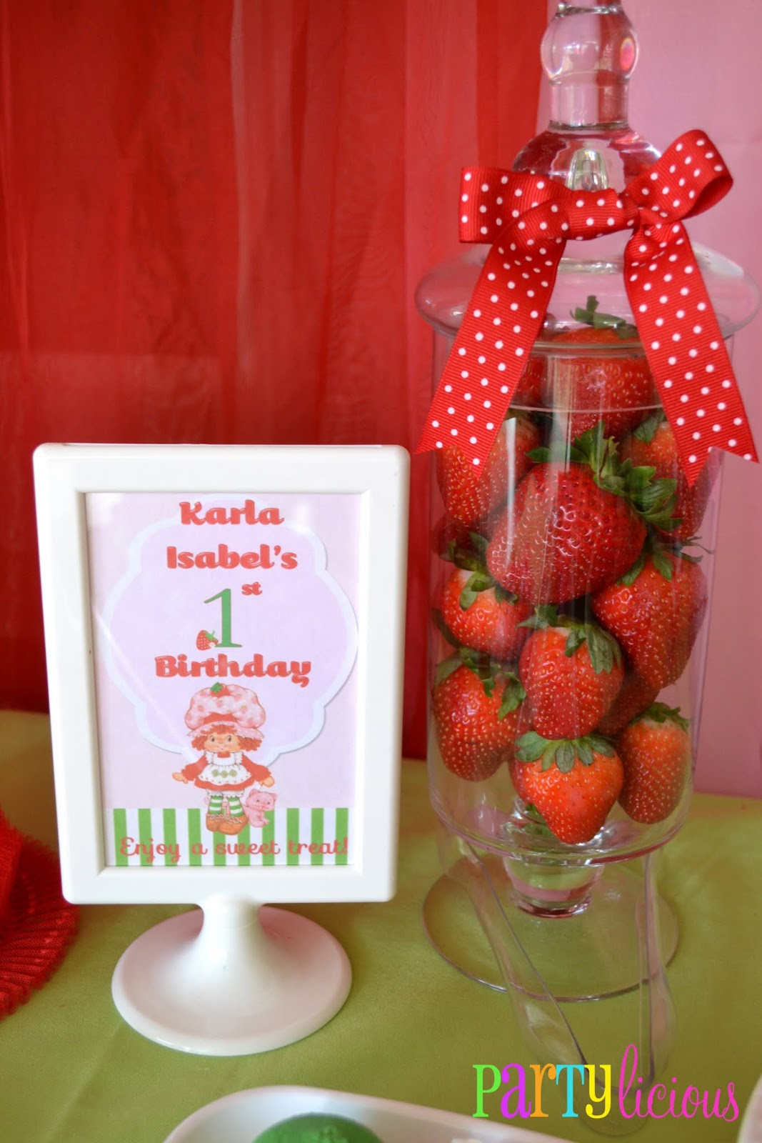 Strawberry Shortcake Birthday Party
 Partylicious Events PR Vintage Strawberry Shortcake