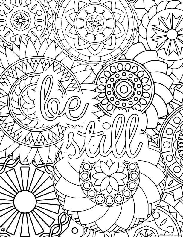 444 Simple Anxiety Stress Relief Coloring Pages for Kindergarten