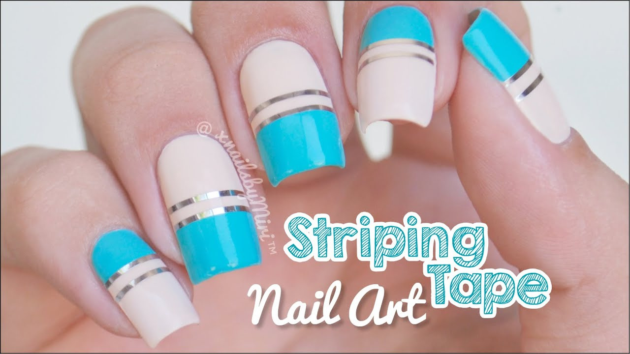 Striping Nail Art
 Striping Tape Nail Art