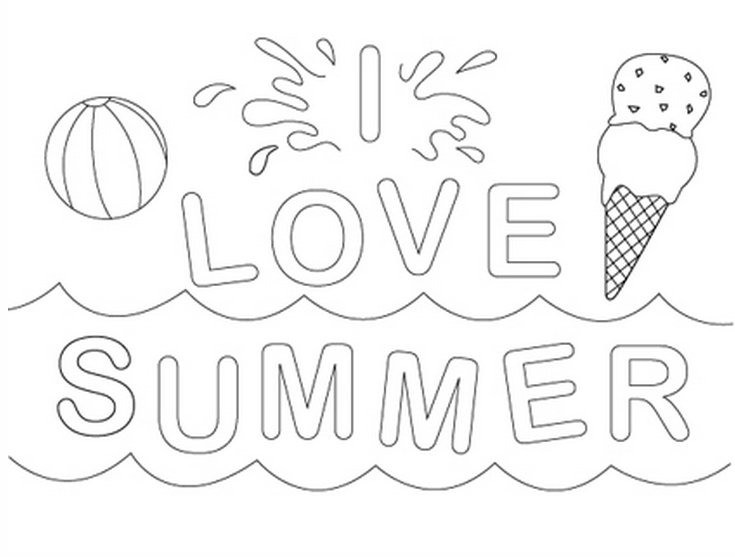 Summer Coloring Sheets For Kids
 Summer Coloring Pages