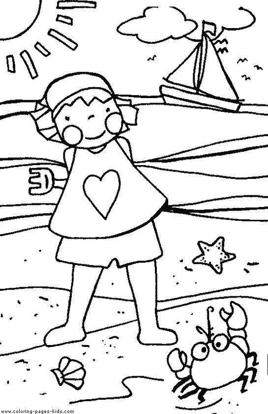 Summer Coloring Sheets For Kids
 Summer coloring pages for kids