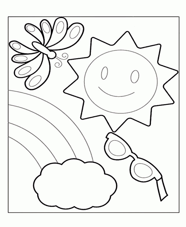 Summer Coloring Sheets For Kids
 Free Preschool Summer Coloring Pages Coloring Home