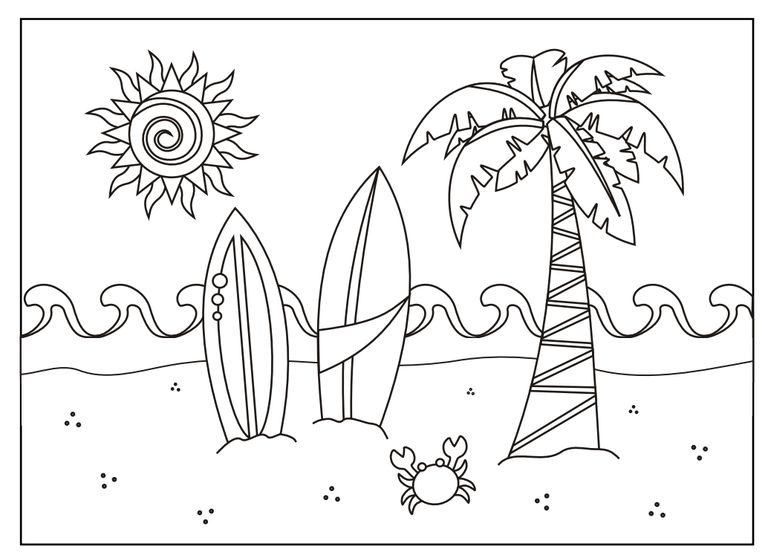 Summer Coloring Sheets For Kids
 237 Free Printable Summer Coloring Pages for Kids