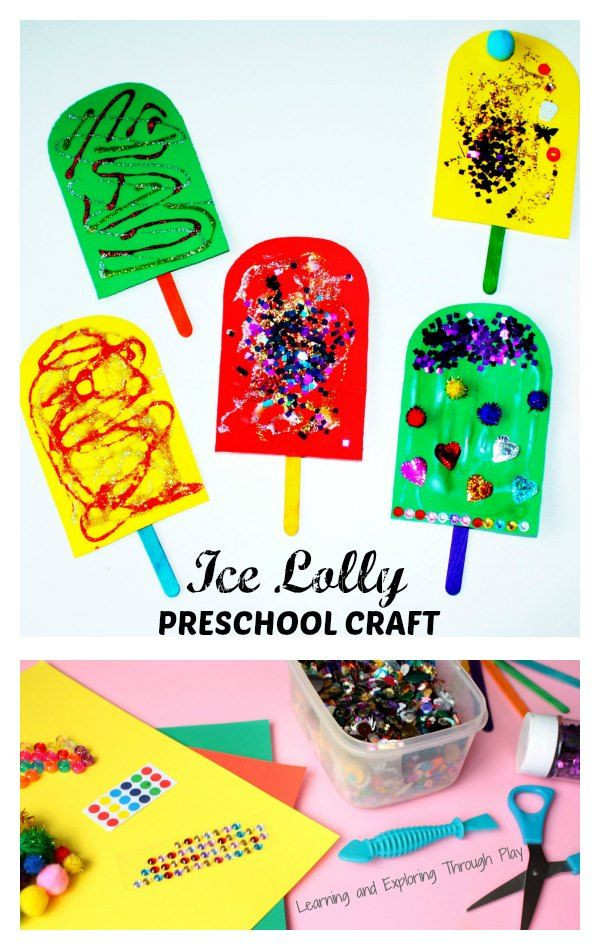 Summer Craft Ideas Preschool
 Ice Lolly Summer Craft for Toddlers and Preschoolers