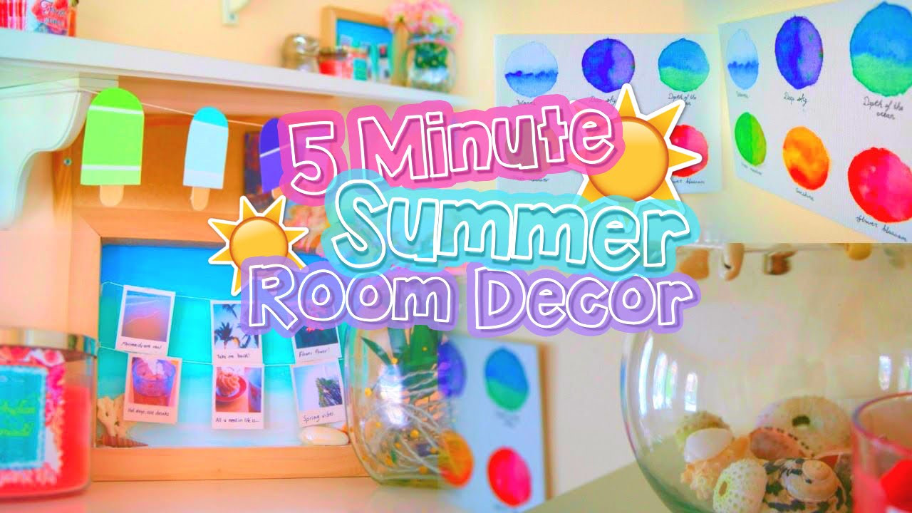 Summer DIY Room Decor
 DIY 5 MINUTE ROOM DECOR Cute summer projects that you
