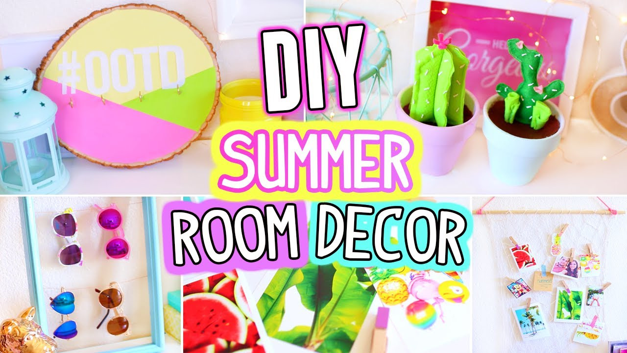 Summer DIY Room Decor
 DIY Room Decor For Summer Easy & Fun 5 Minutes Crafts
