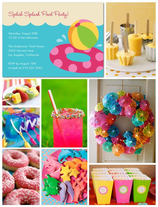 Summer Girl Birthday Party Ideas
 Pool Party Inspiration Board
