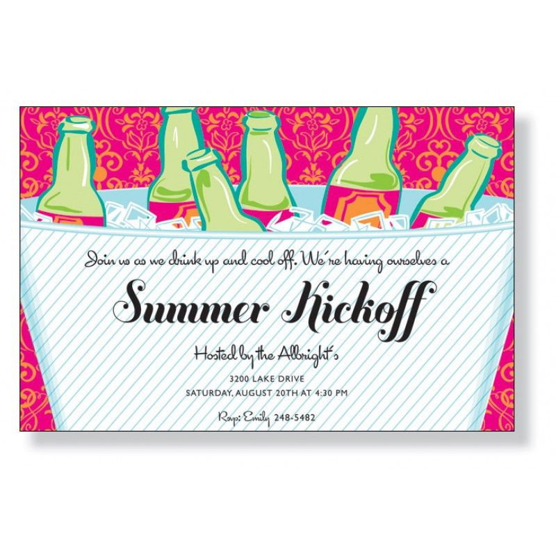 Summer Kickoff Party Ideas
 Summer Kickoff Party invitation $2
