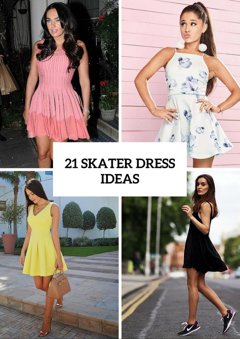 Summer Party Dress Ideas
 21 Feminine Skater Dress Outfit Ideas For Summer Styleoholic