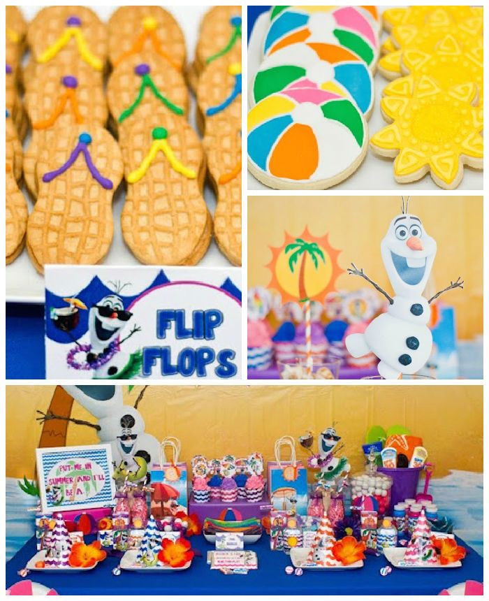 Summer Themed Birthday Party Ideas
 Olaf Themed Summer Party