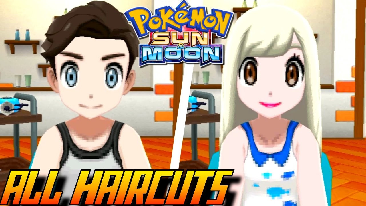 Sun And Moon Female Hairstyles
 Pokémon Sun and Moon All Haircuts Colors Male
